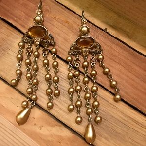 Vintage gold earrings
